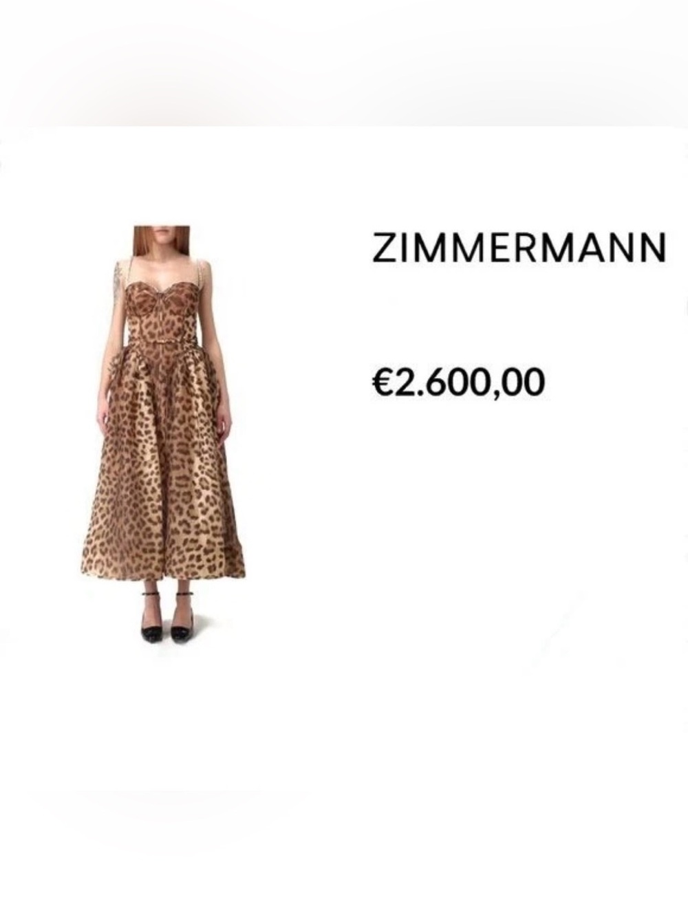 Zimmermann Size 3 Brown Leopard Print Dress - Picture 13 of 14